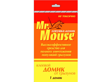 Компания "Аванти" представляет новинку средства от грызунов Mr.Mouse клеевая ловушка - Домик от мышей 1 штучный (в пакете)