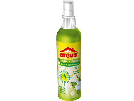 Новый продукт в линейке средств от комаров Argus репеллентный лосьон-спрей от комаров (18% диэтилтолуамид) 100 мл. с запахом жасмина