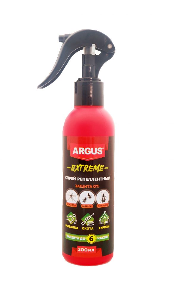  ARGUS EXTREME лосьон-спрей от комаров, мошек , с КУРКОМ (репеллентный) 200 мл