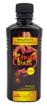 King of Blaze Жидкость для розжига огня (0,25 л.)
